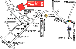 ペンション THE K-9 の地図