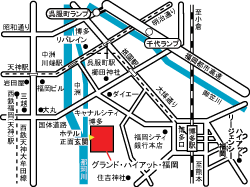 グランド・ハイアット・福岡の地図