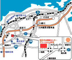 国民年金健康センター グリーンヒル若宮の地図