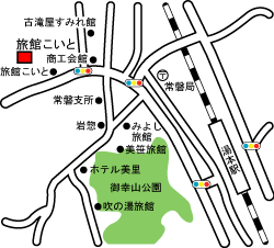 旅館こいとの地図