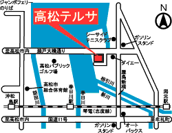 高松テルサの地図