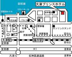 大津プリンスホテルの地図