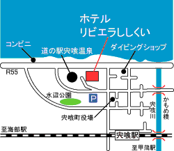 リゾートホテル リビエラししくいの地図