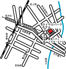 ロイヤルパークホテルの地図