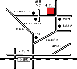 渋谷シティホテルの地図
